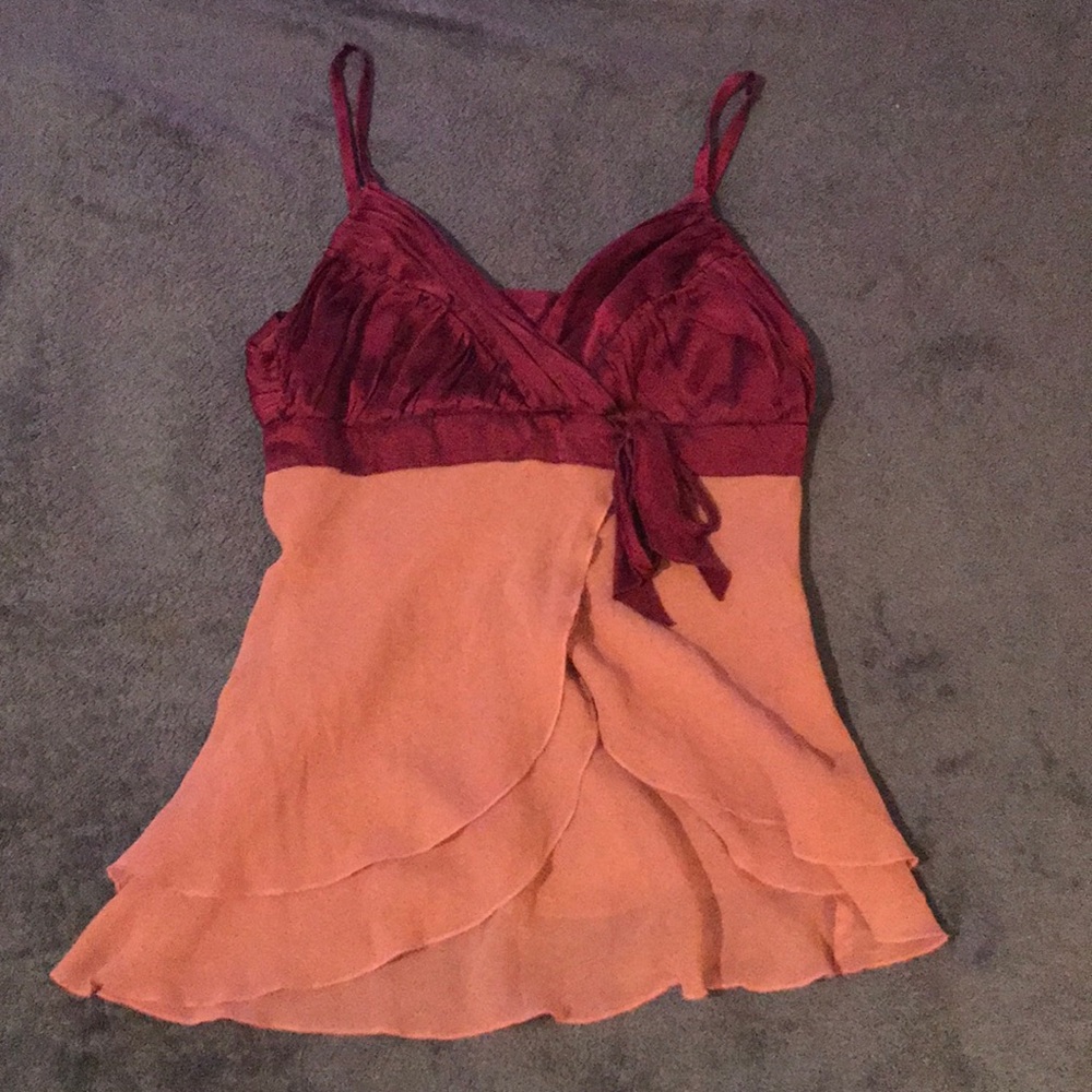 Bebe silk tank top